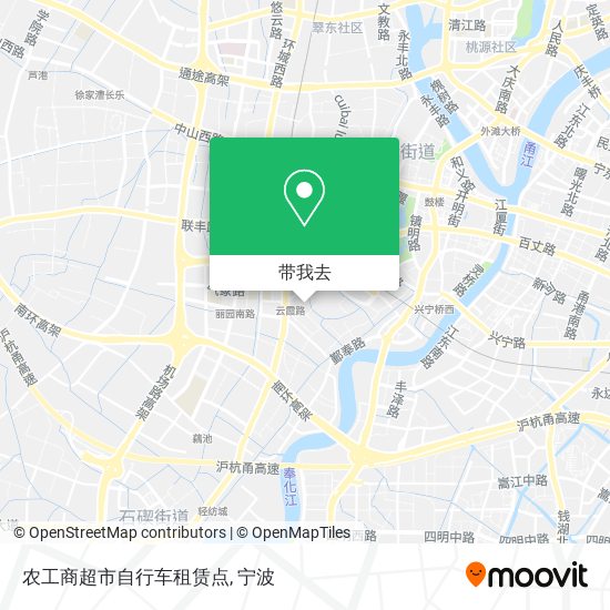 农工商超市自行车租赁点地图