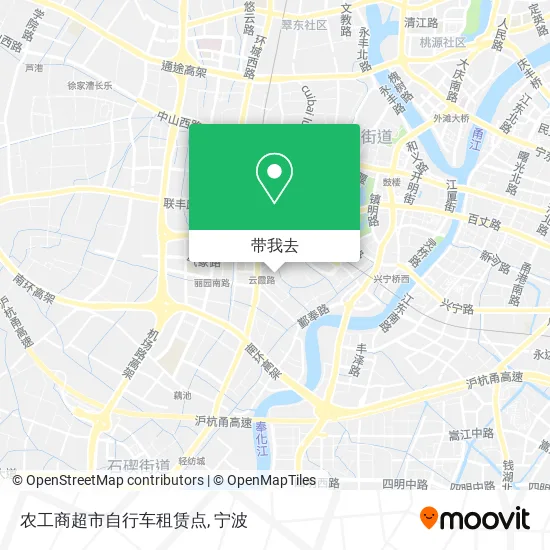 农工商超市自行车租赁点地图
