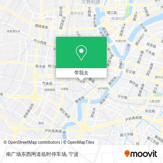 南广场东西闸道临时停车场地图