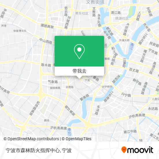宁波市森林防火指挥中心地图