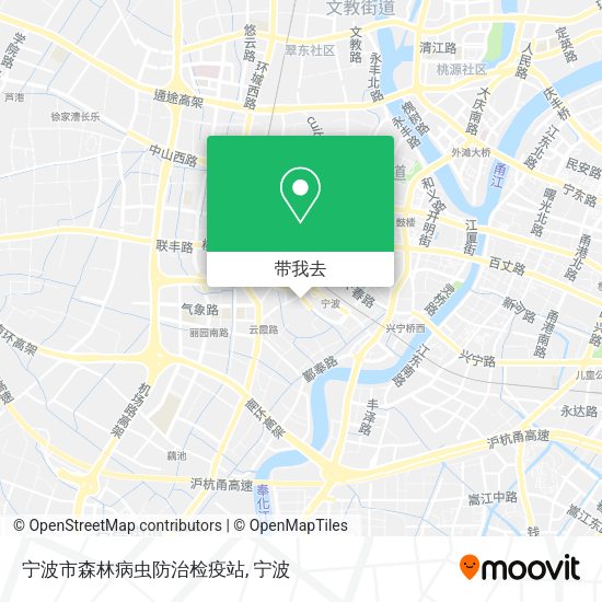 宁波市森林病虫防治检疫站地图