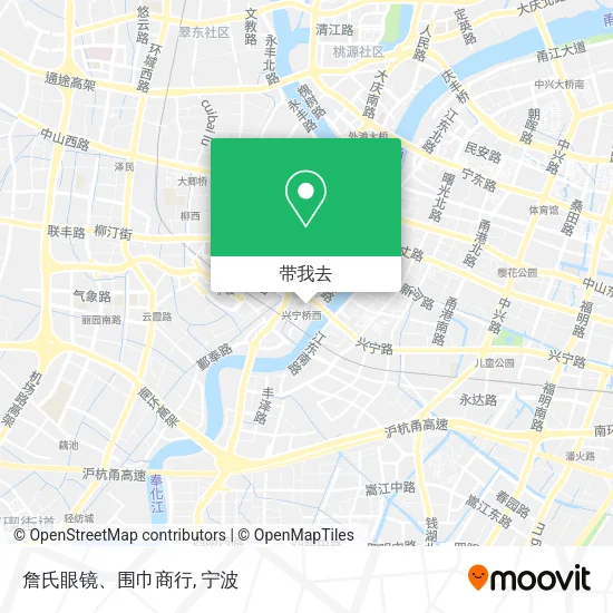 詹氏眼镜、围巾商行地图
