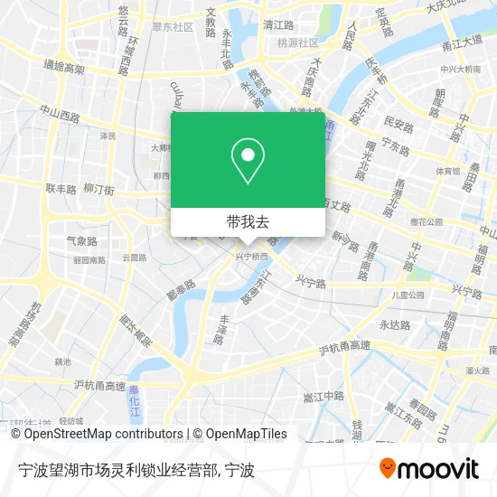 宁波望湖市场灵利锁业经营部地图