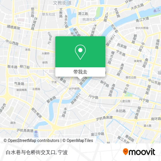 白水巷与仓桥街交叉口地图