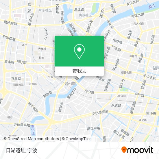 日湖遗址地图