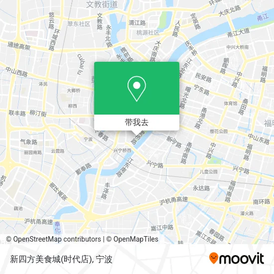 新四方美食城(时代店)地图