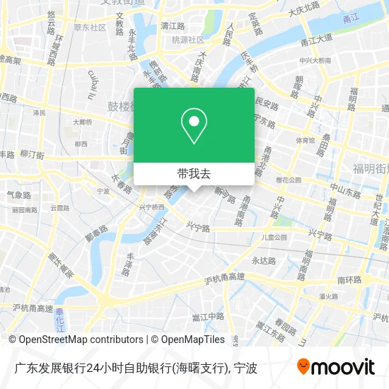 广东发展银行24小时自助银行(海曙支行)地图