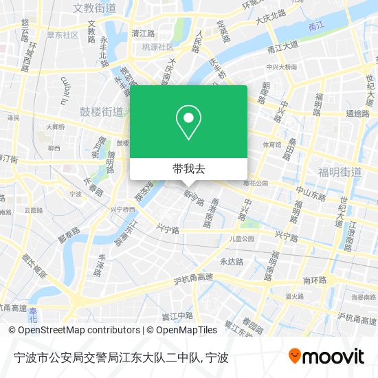 宁波市公安局交警局江东大队二中队地图