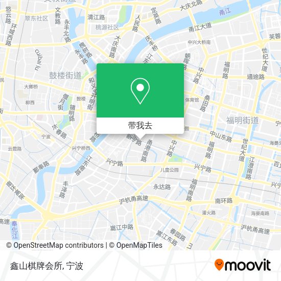 鑫山棋牌会所地图