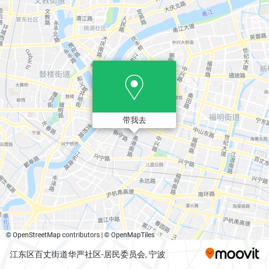 江东区百丈街道华严社区-居民委员会地图