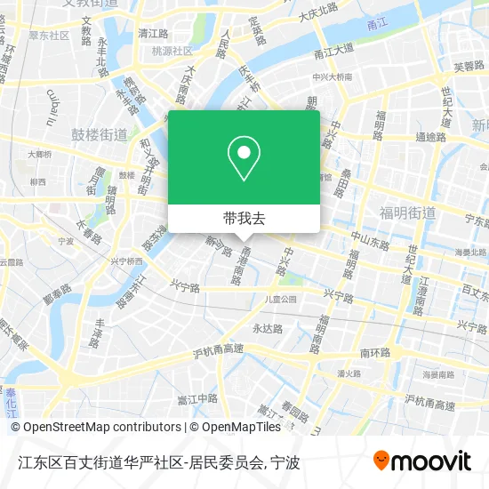 江东区百丈街道华严社区-居民委员会地图