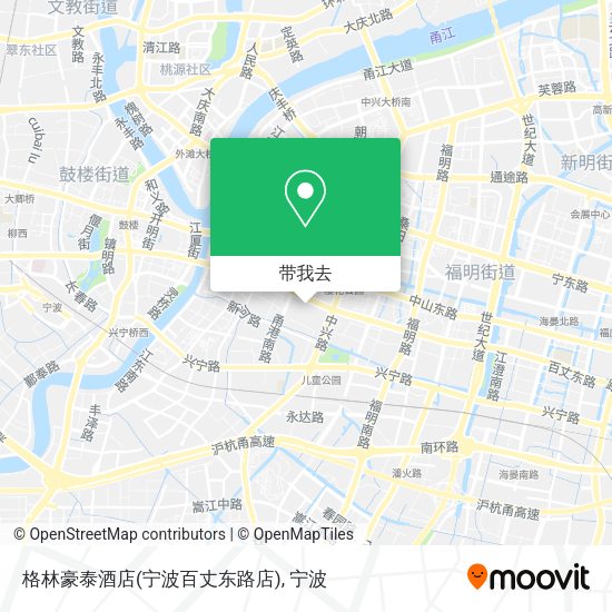 格林豪泰酒店(宁波百丈东路店)地图