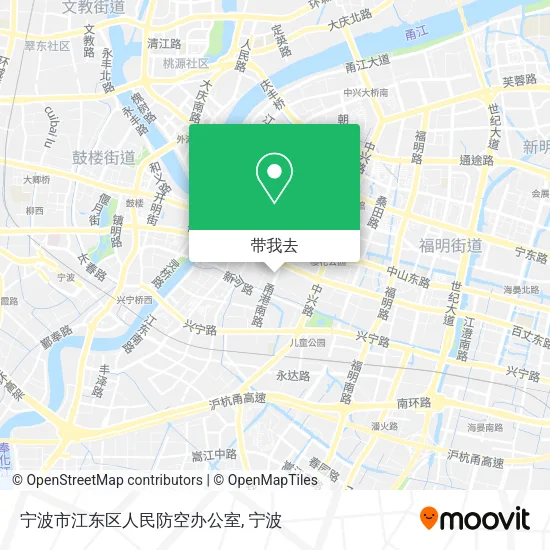 宁波市江东区人民防空办公室地图