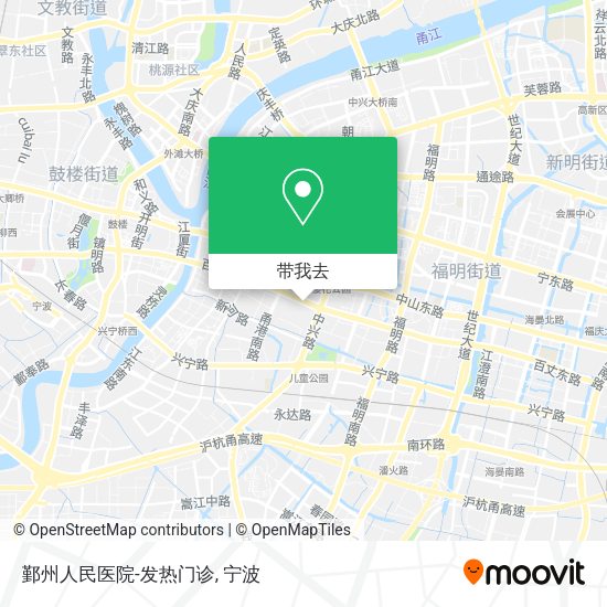 鄞州人民医院-发热门诊地图