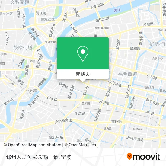 鄞州人民医院-发热门诊地图