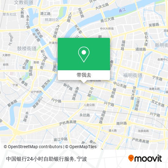 中国银行24小时自助银行服务地图