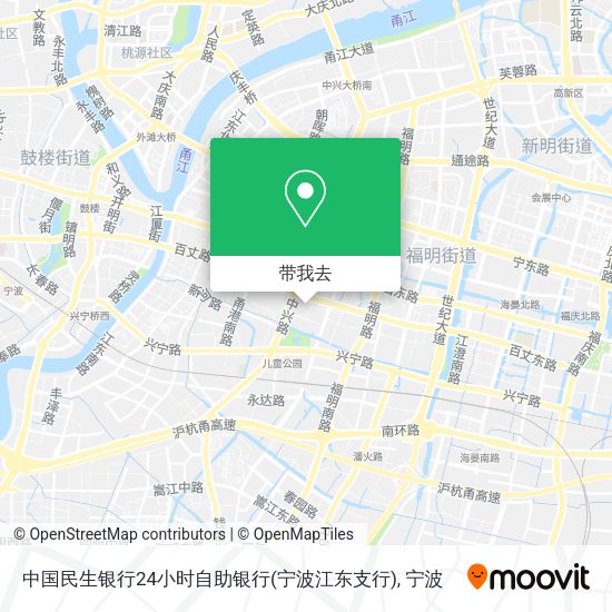 中国民生银行24小时自助银行(宁波江东支行)地图