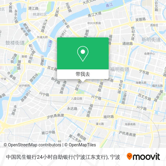 中国民生银行24小时自助银行(宁波江东支行)地图