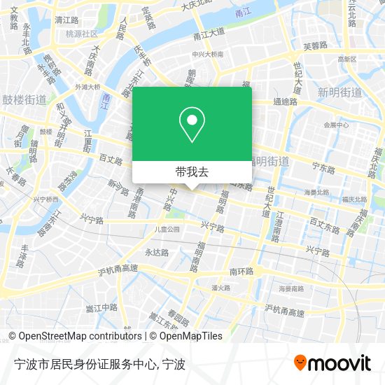 宁波市居民身份证服务中心地图