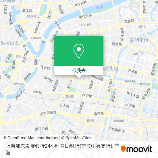 上海浦东发展银行24小时自助银行(宁波中兴支行)地图