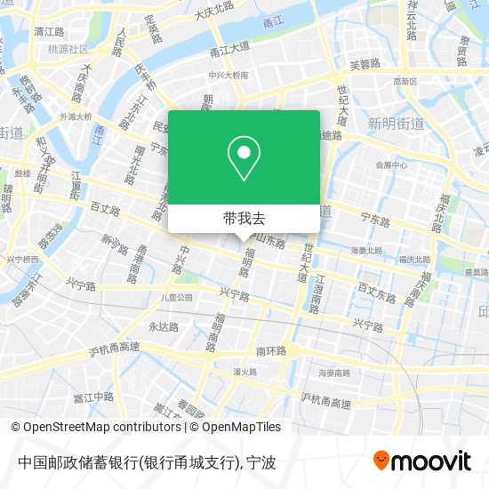 中国邮政储蓄银行(银行甬城支行)地图