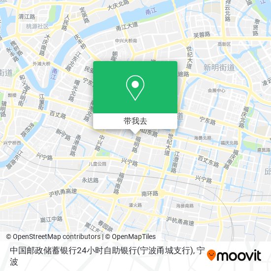 中国邮政储蓄银行24小时自助银行(宁波甬城支行)地图