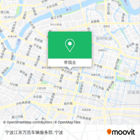 宁波江东万浩车辆服务部地图