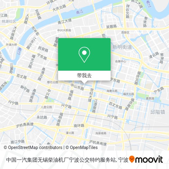 中国一汽集团无锡柴油机厂宁波公交特约服务站地图