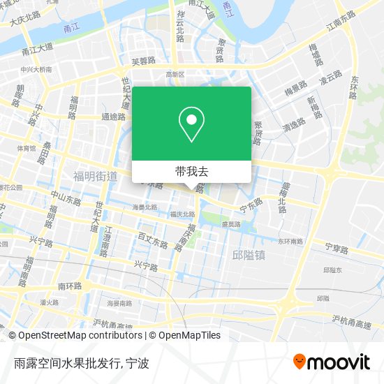 雨露空间水果批发行地图