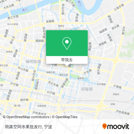 雨露空间水果批发行地图