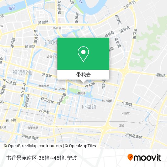书香景苑南区-36幢~45幢地图