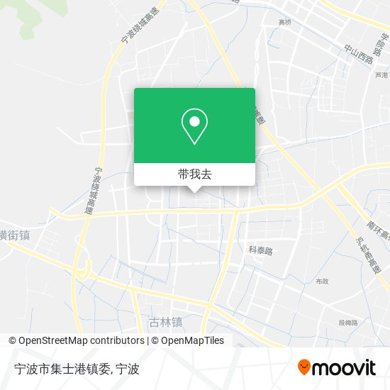 宁波市集士港镇委地图