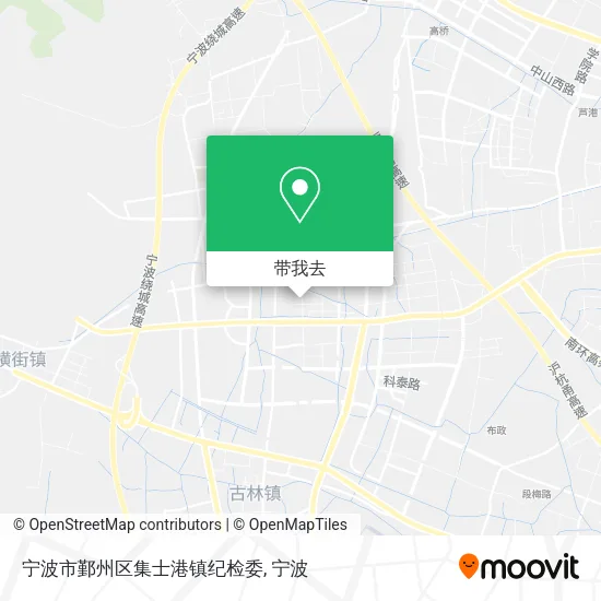 宁波市鄞州区集士港镇纪检委地图