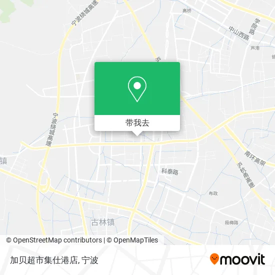 加贝超市集仕港店地图