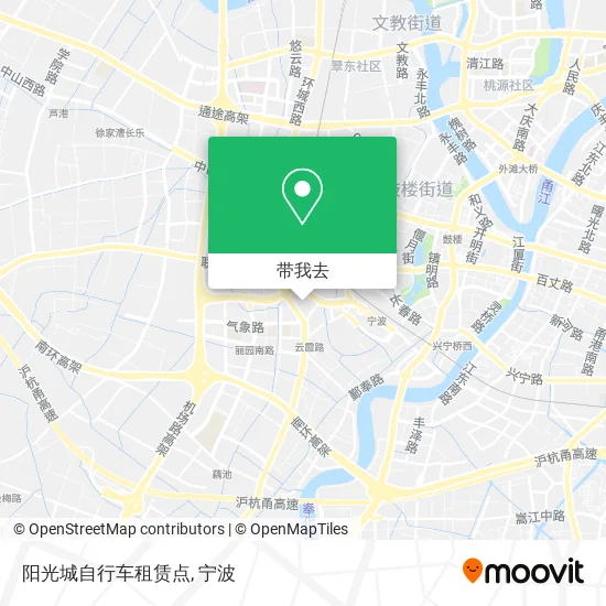 阳光城自行车租赁点地图
