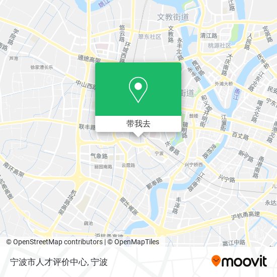 宁波市人才评价中心地图