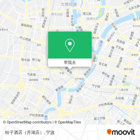桔子酒店（月湖店）地图