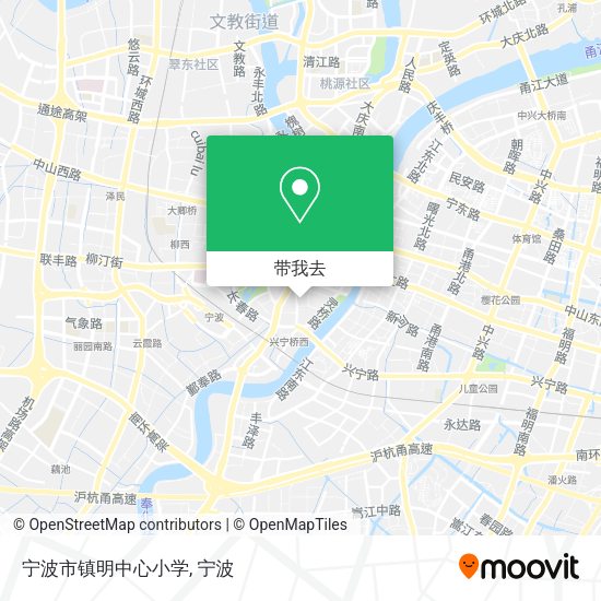 宁波市镇明中心小学地图