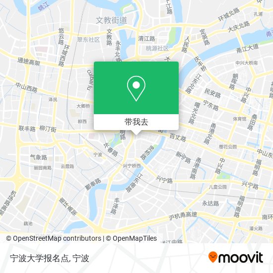 宁波大学报名点地图
