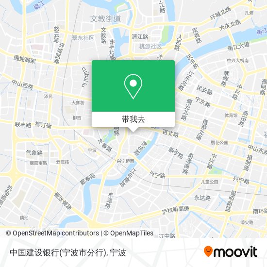 中国建设银行(宁波市分行)地图