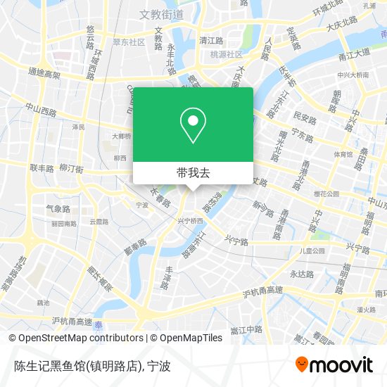 陈生记黑鱼馆(镇明路店)地图