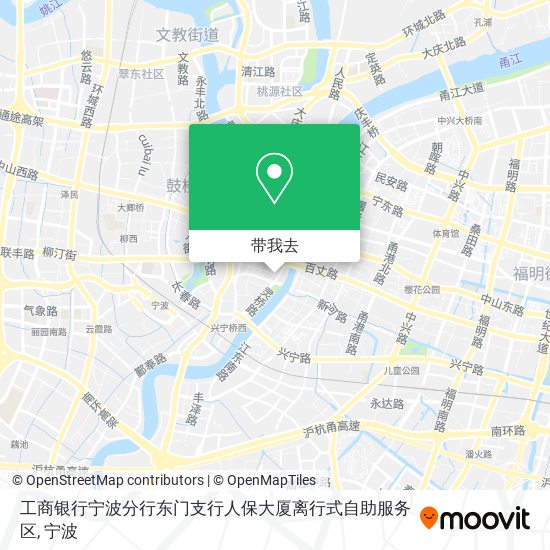 工商银行宁波分行东门支行人保大厦离行式自助服务区地图
