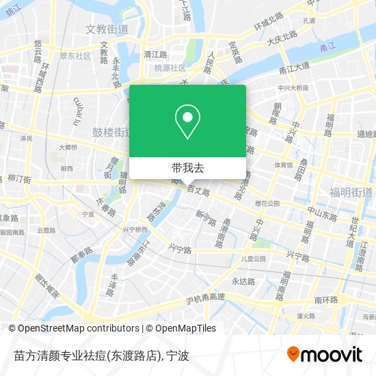苗方清颜专业祛痘(东渡路店)地图