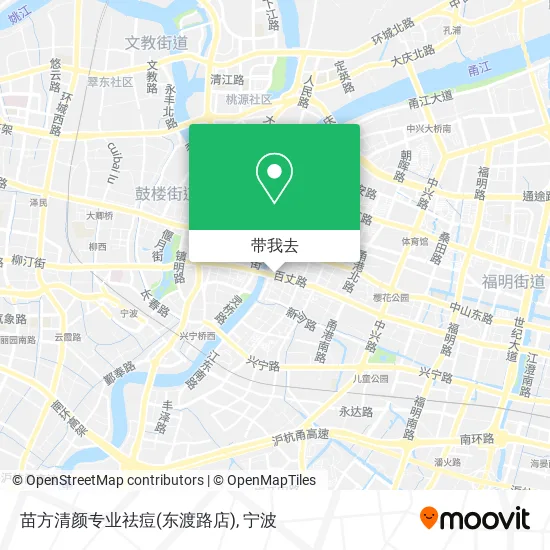 苗方清颜专业祛痘(东渡路店)地图