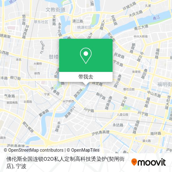 佛伦斯全国连锁O2O私人定制高科技烫染护(契闸街店)地图