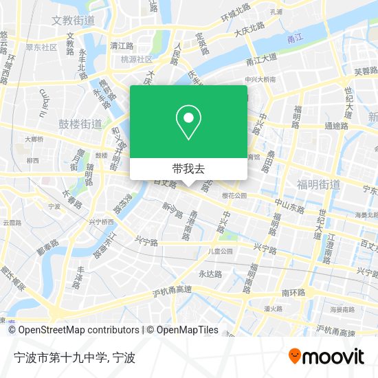 宁波市第十九中学地图
