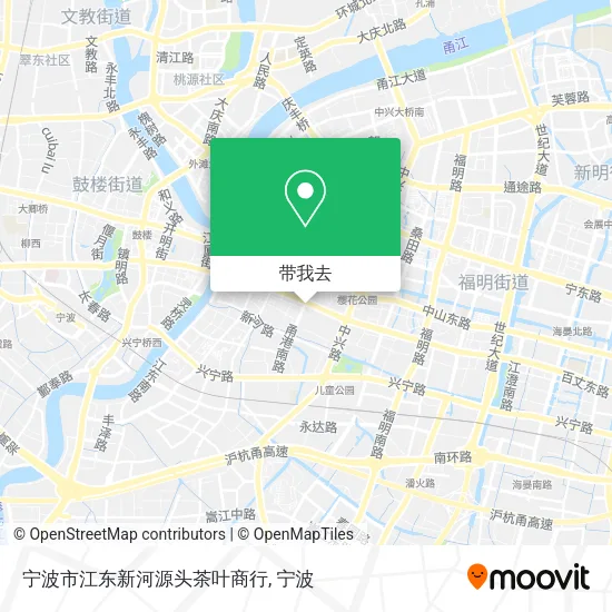 宁波市江东新河源头茶叶商行地图