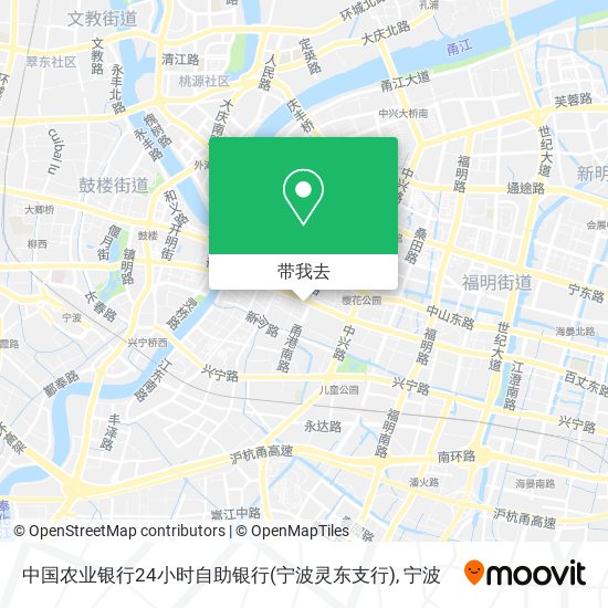 中国农业银行24小时自助银行(宁波灵东支行)地图