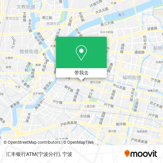 汇丰银行ATM(宁波分行)地图