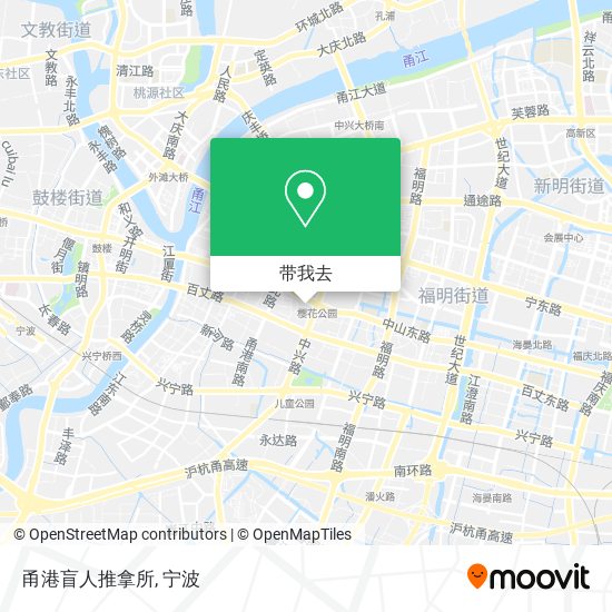 甬港盲人推拿所地图